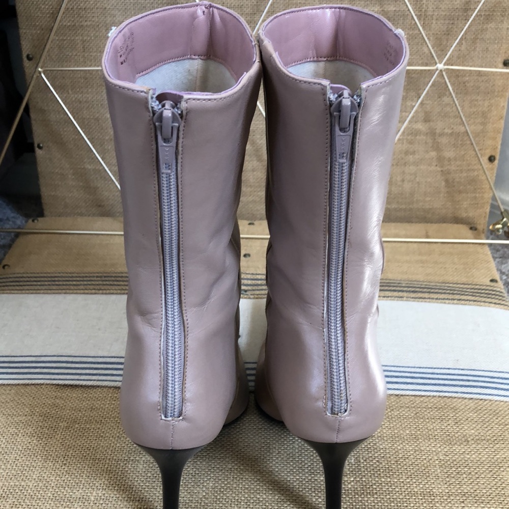 Women’s 3 inch Blush colored Leather Boots by Aldo - Picture 3 of 5